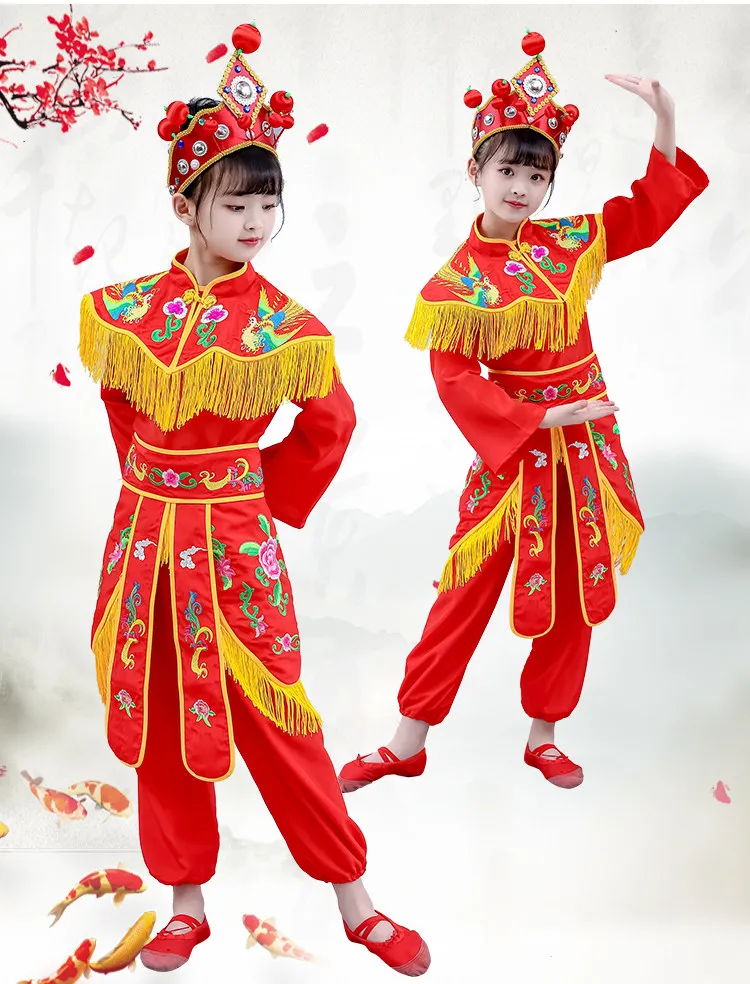 Chinese Traditional Opera Performance Dance Costume Girl Uniform Martial Arts Stage Performance Festival Event Carnival