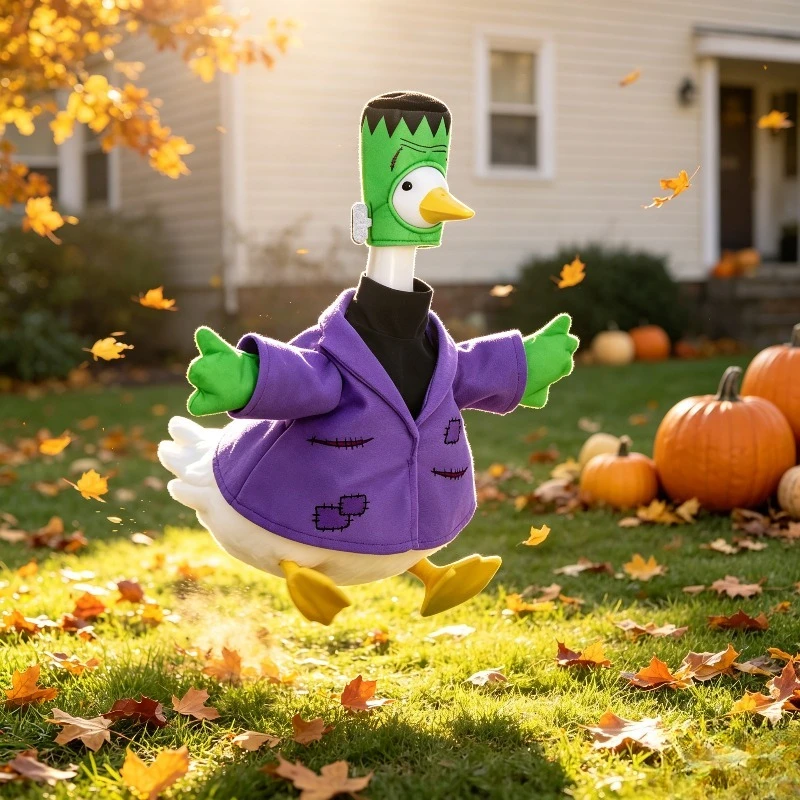 Halloween Goose Costume Set with Hat for Porch Statue Durable Yard Decoration Perfect for Garden