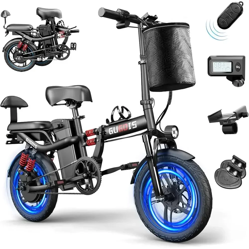 High-Power Electric Bikes: 750/1000W Motors, 28/30MPH Speeds, 748.8/960Wh Batteries, 25-45 Mile Range, Dual-Seat E-Bikes