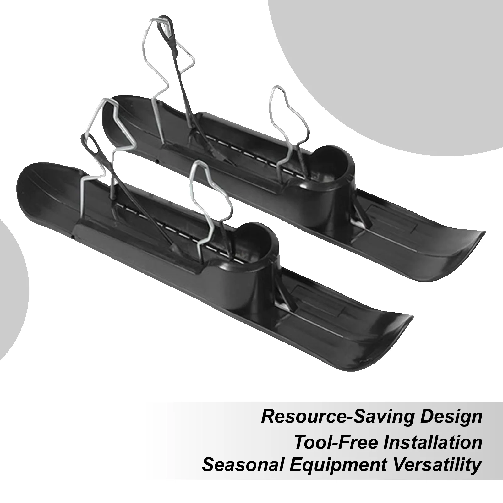 2-in-1 Scooter Ski Attachment Converts Kick Scooter To Snow Sled All-Terrain Skis For Kids Adults Winter Outdoor Snow Sports