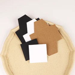 25/50 Pcs 12.5x16.5cm Necklaces Earrings Jewelry Fold Packaging Kraft Paper Box New Pattern Wholesale Small Business Supplier