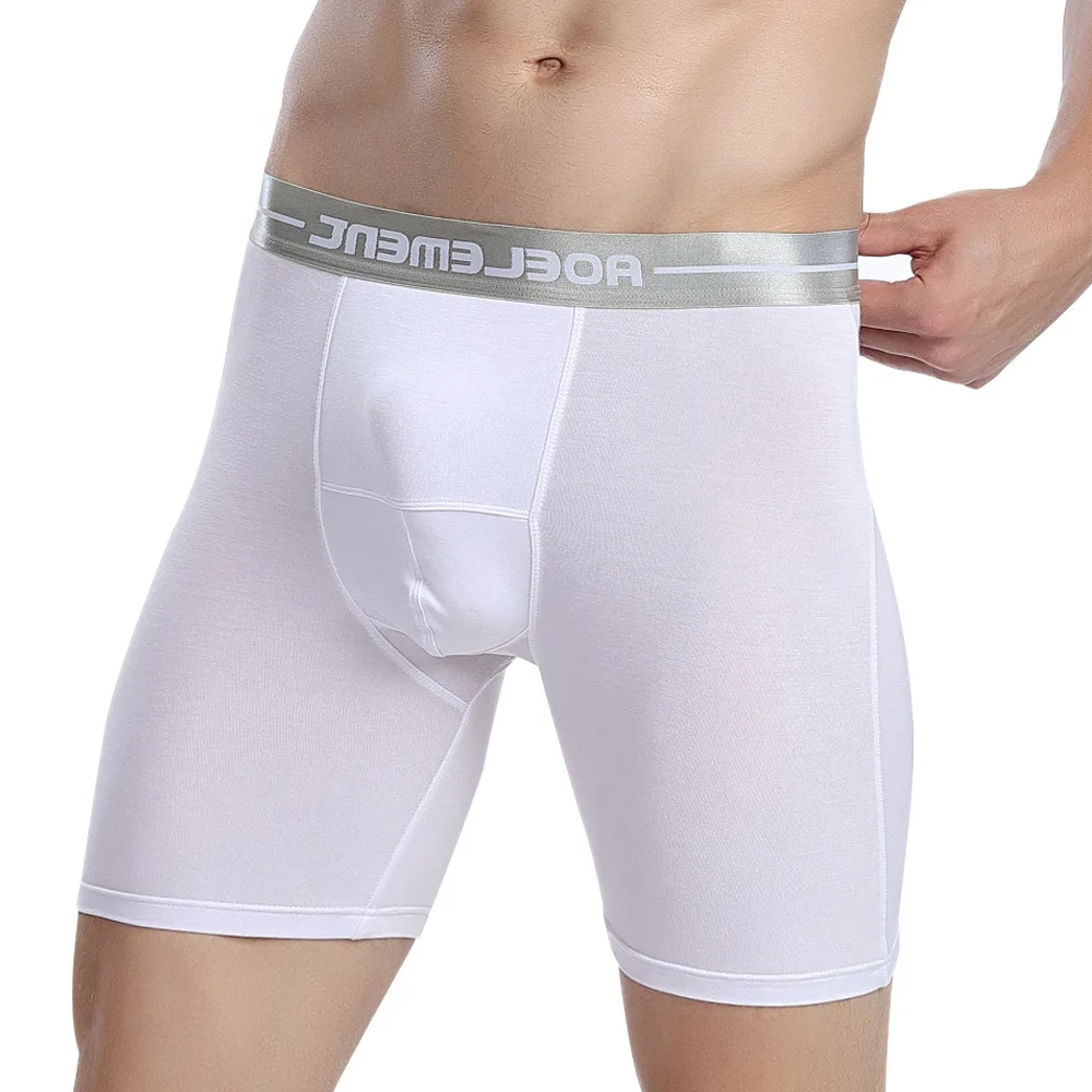 

Нижнее белье мужское из модала, шорты-боксеры, облегающие трусы для бега, удлиненные штаны, большие размеры