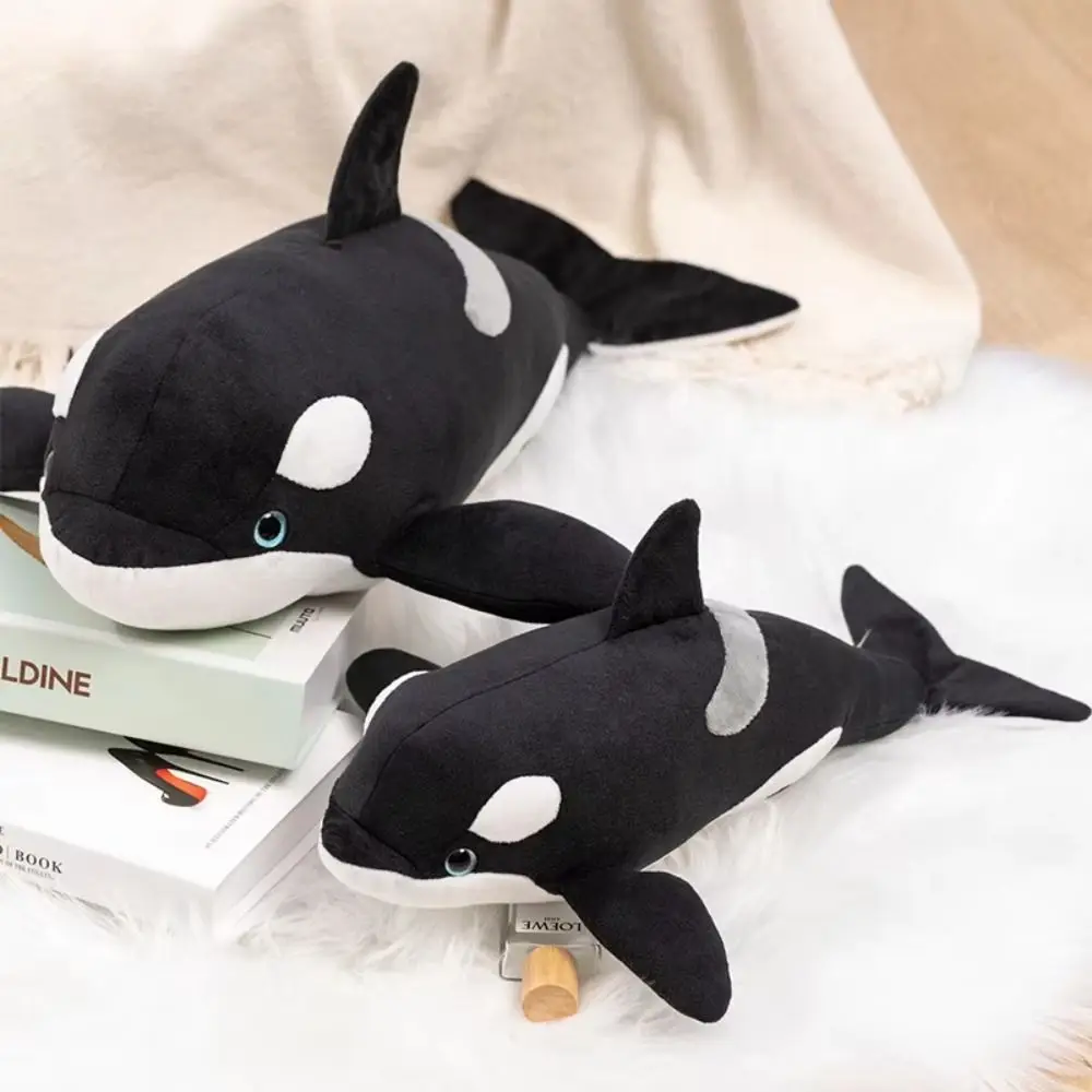 Animal Cartoon Simulated Killer whale Dolls PP Cotton Funny Great White Shark Plush Toys Kawaii 32cm Animals Plush Pillow