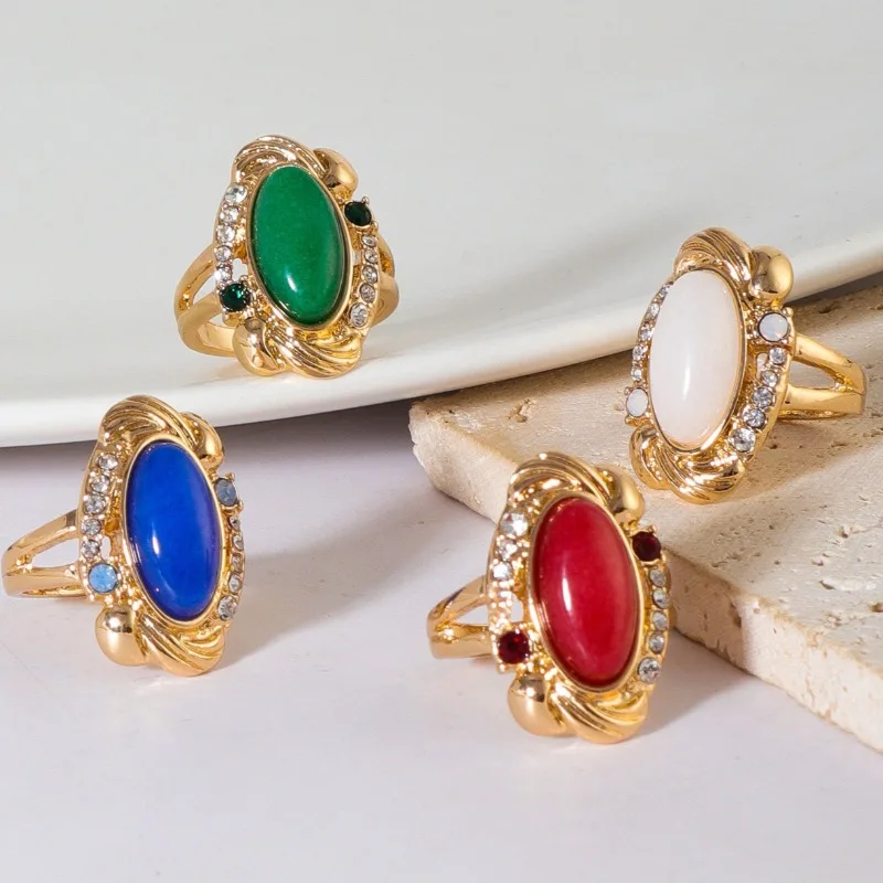 moda-feminina-multicolorido-oval-pedra-preciosa-aneis-dopamina-unico-versatil-design-minimalista-cor-de-ouro-aneis-marca-joias