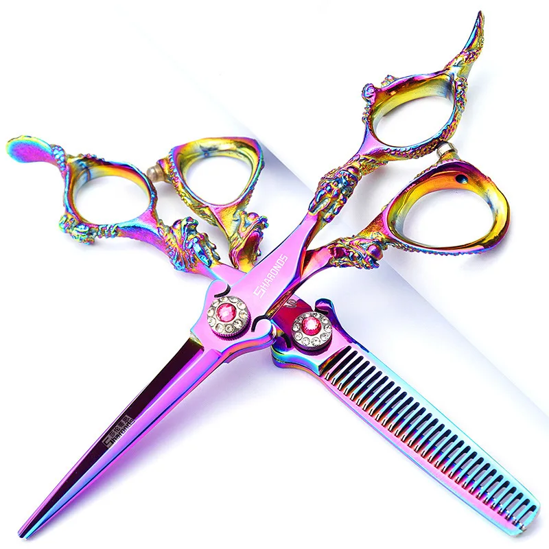 

Advanced Haircut Scissors, Tooth Scissors Set, Dedicated To Cutting Bangs, Sparse Hair, and Broken Hair Scissors