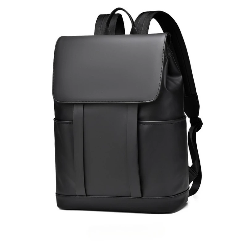 laptop-backpack-minimalist-flap-design-waterproof-large-capacity-multi-pocket-business-travel-daily-commute-notebook-rucksack