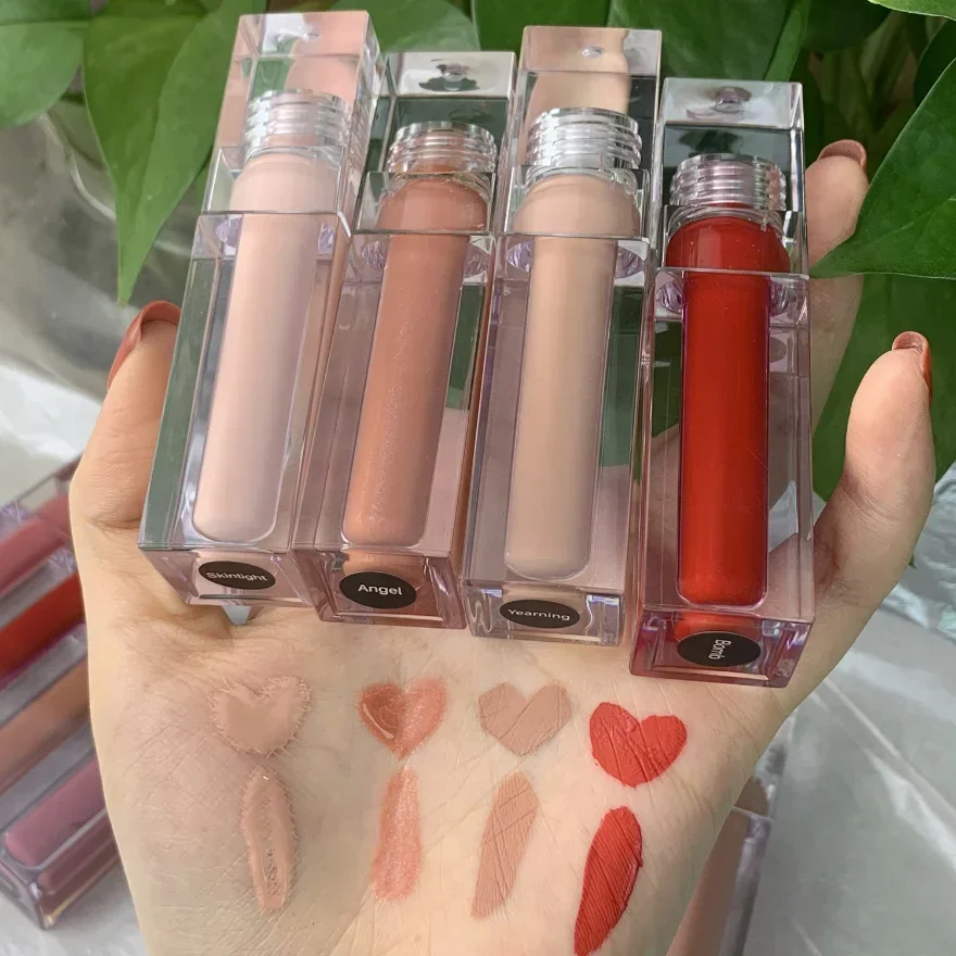 Transparent Clear Nude Lip Gloss Vendor Private Label Vegan Lip Gloss Wholesale Glitter Lipgloss