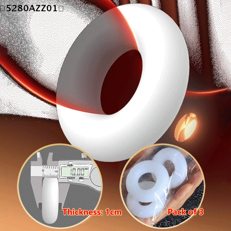 3pcs Lasting Erection Penis Ring Male Delayed Ejaculation Scrotum TPE Reusable Cock Rings Testis Restraint Sex Toys 〔HMA58〕 view 4