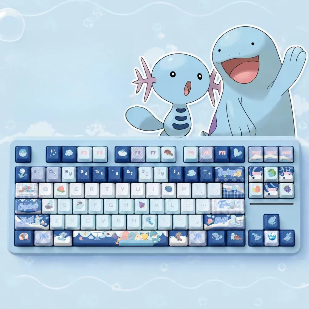 pokemon-‌-quagsire-‌-keycap-pbt-a-sublimation-cinq-faces-pour-clavier-mecanique-accessoires-de-jeu-e-sport-a-axe-croise-cadeau-creatif