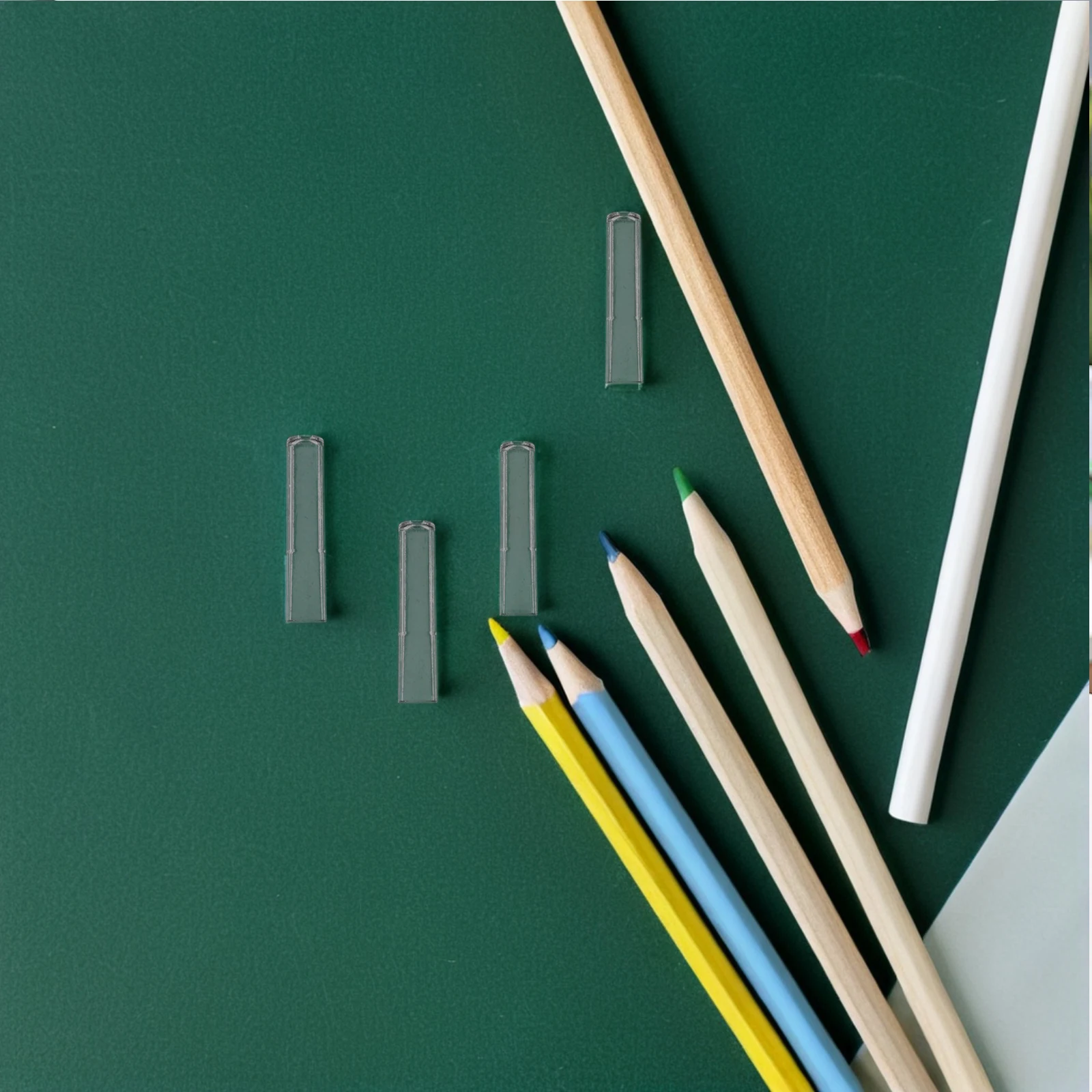 

50pcs Extender Caps Transparent Plastic Tip Protectors Clear Pen Cover Student School Office Supplies Pencil Protection Covers