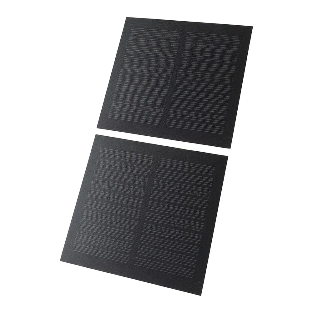 Monocrystalline Solar Panel 1.1W 5V 220mA for Charging Batteries in For Toys and Lights Compact Size Set of Two