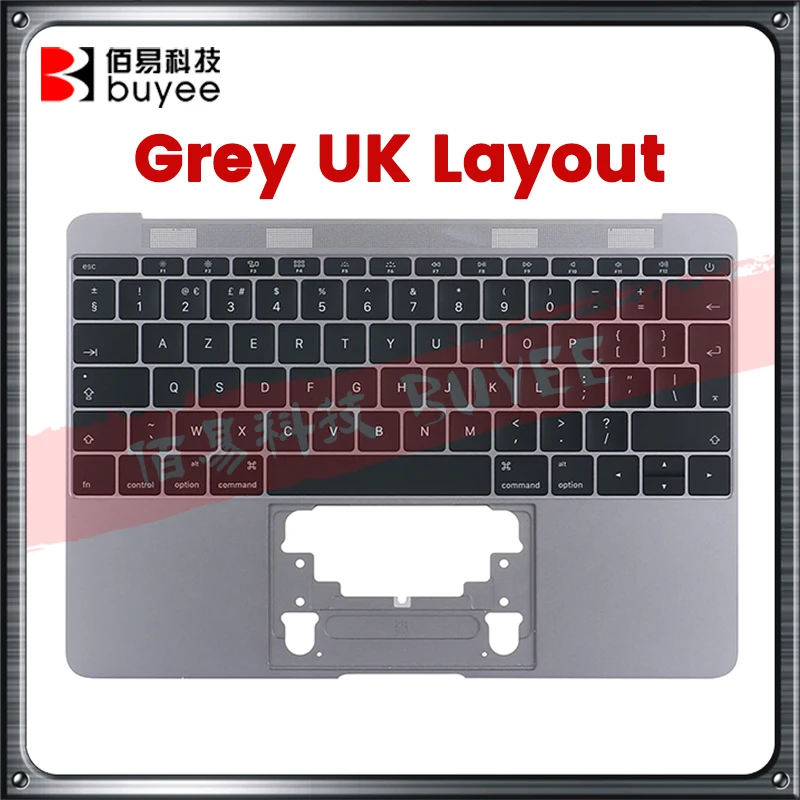 Imagem -06 - Topcase para Macbook Retina A1534 Palmrest Top Case Prata Ouro Rosa Gery 2023 Original Eua Reino Unido 2023