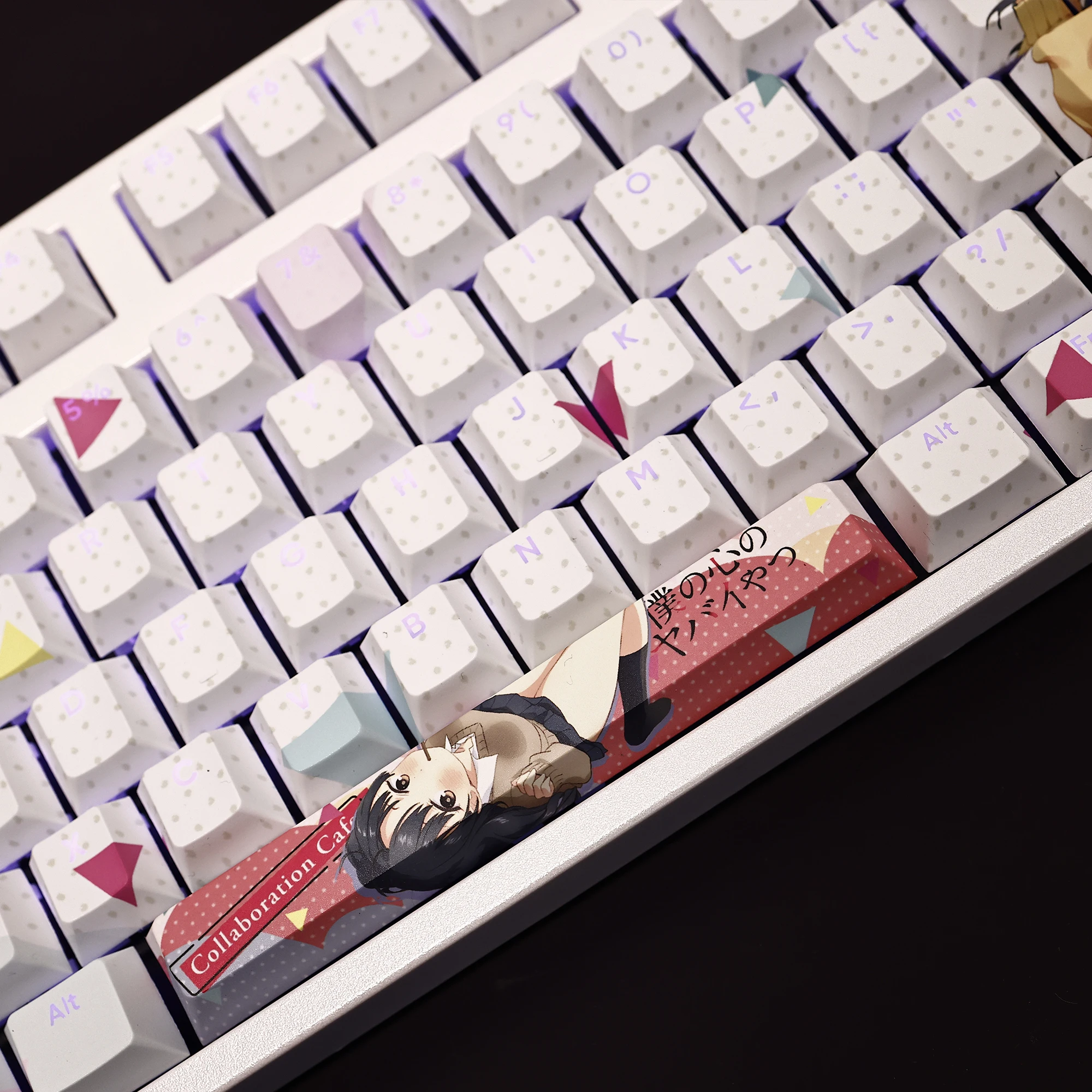 108Keys/Set Yamada Anna The Dangers in My Heart PBT Keycaps Anime Beauty Girl Key cap Cherry Height for DIY Mechanical Keyboards