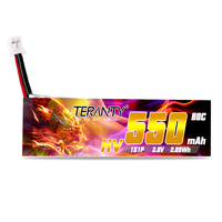 TREANTY 1S 550mAh 3.8V 80C/160C 4.35V HV Lipo battery + Charger PH2.0 Plug for Tinyhawk Snapper7 E010 M80S Tiny7 Beta85 Drone