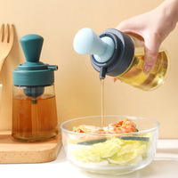 2 In 1 Olive Oil Dispenser Multifunctional  Spray Bottle With Silicone Brush Salad Grilling BBQ  Sprayer Kitchen Supplies