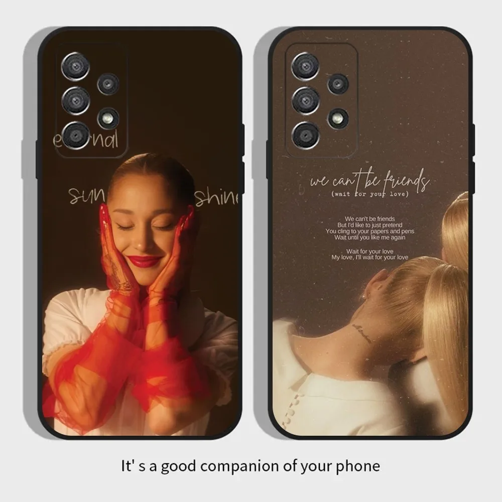 A-Ariana Eternal Sunshine G-Grandes Phone Case For Samsung Galaxy A13,A21s,A22,A31,A32,A52,A53,A71,A80,A91 Soft Black Cover