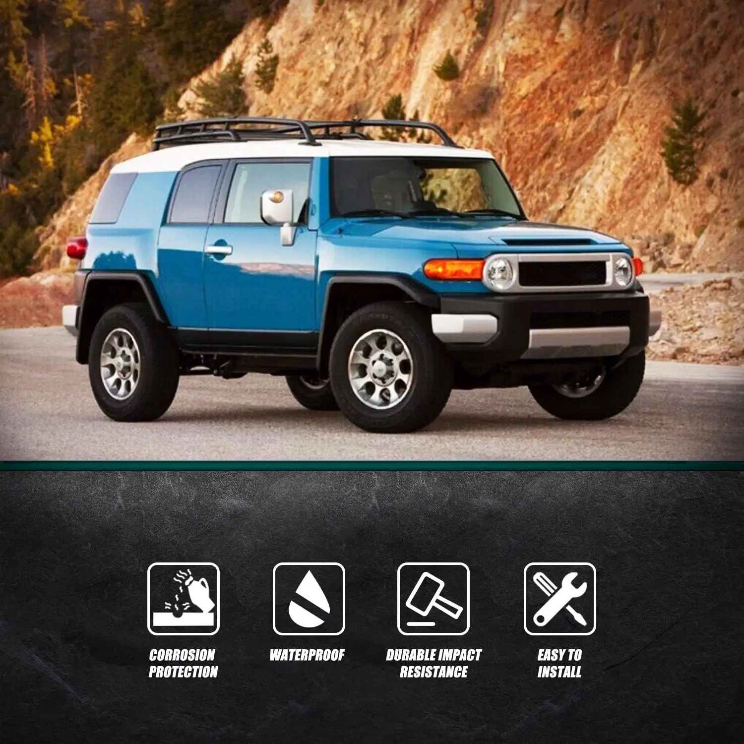 For Toyota FJ Cruiser Weatherstrip 2007-2014 4Pcs Door Window Moulding Trim Seal Belt 68161-35073 68163-35041