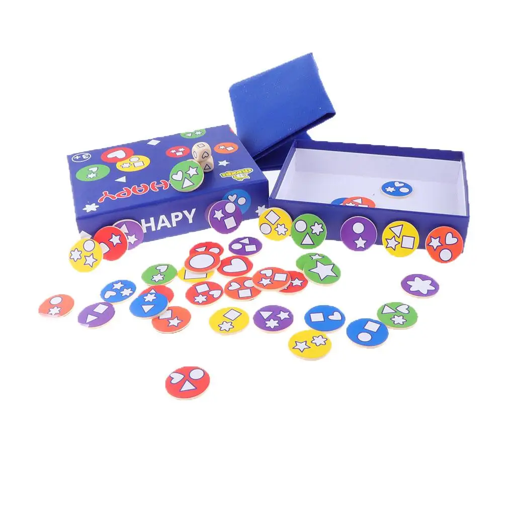 

Wooden Shape Matching Memory Game Kids Puzzle Toy Early Development Educational Gift for Children Cognitive Play