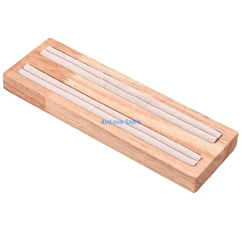 

T4MD Versatile Jewelry with Card Storage Compartment Modern Earring Rings Display Rack Portable Presentation Tray