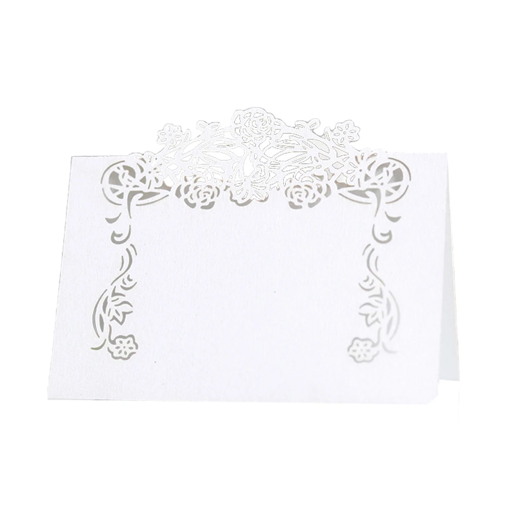 

50 Pcs Wedding Place Name Card Seat Sign Buffet Settings for Dining Table Invitation