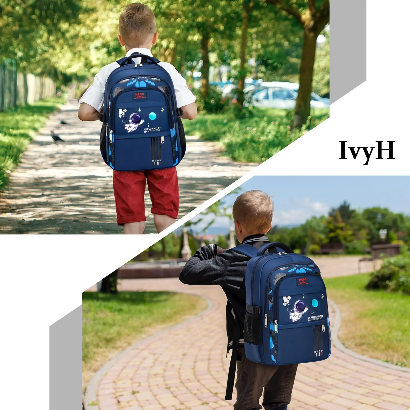 Mochila escolar de gran capacidad para niños, bolsa impermeable, ergonómica, Ideal para la escuela