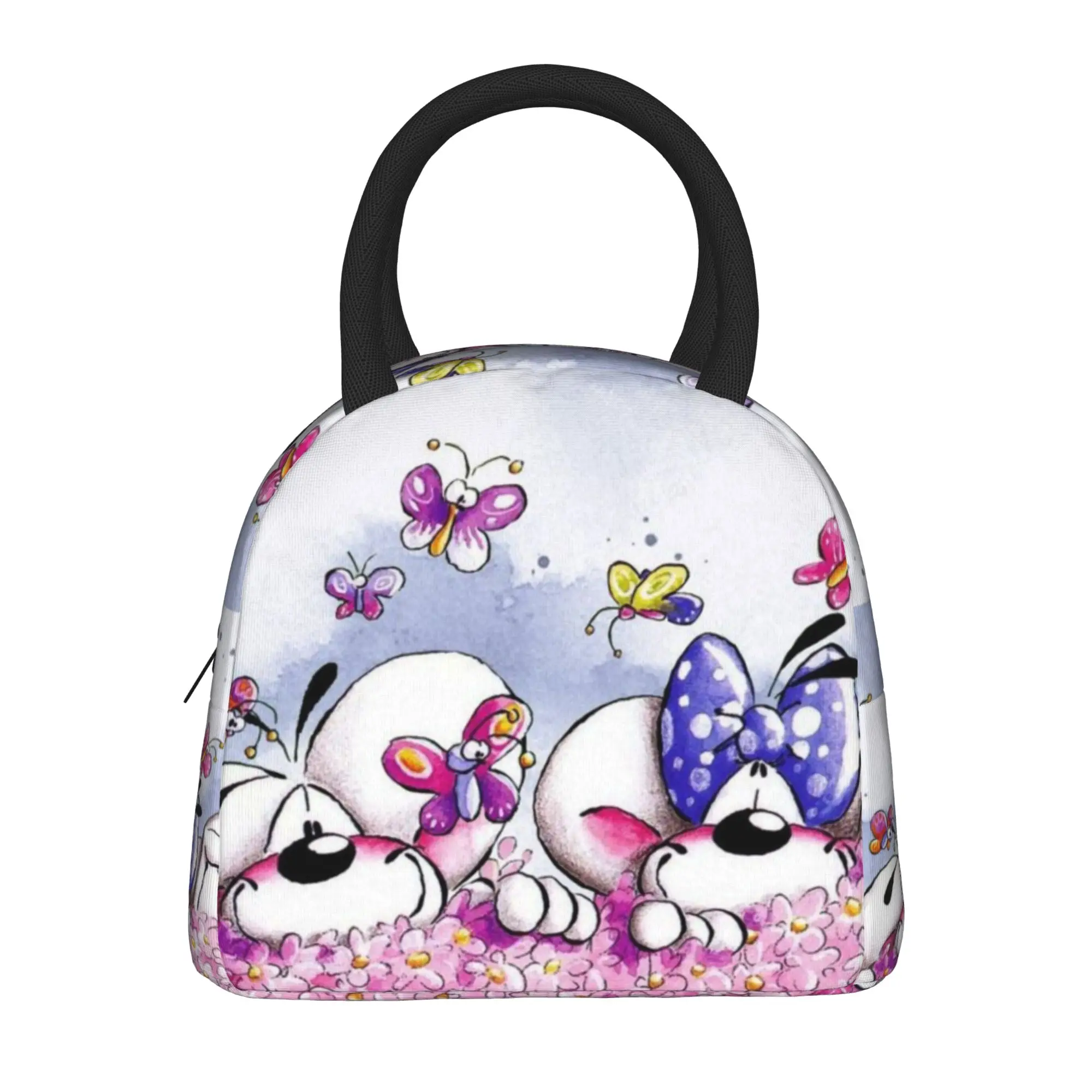 Lunch Boxes Diddl Diddlina Cartoon Mouse Accessories  Storage Food Box Causal Thermal Cooler Bento Box For School