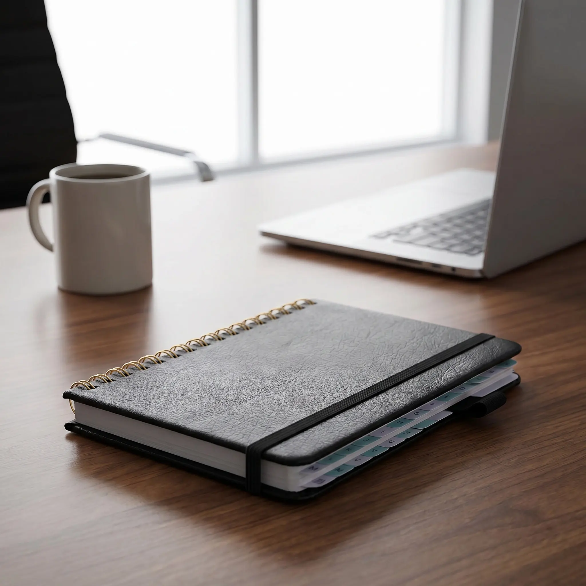A6 Small Indexed Address Notebook with Alphabet Tabs A-Z Letter Dividers for Office Home School Portable Phone Book Personal
