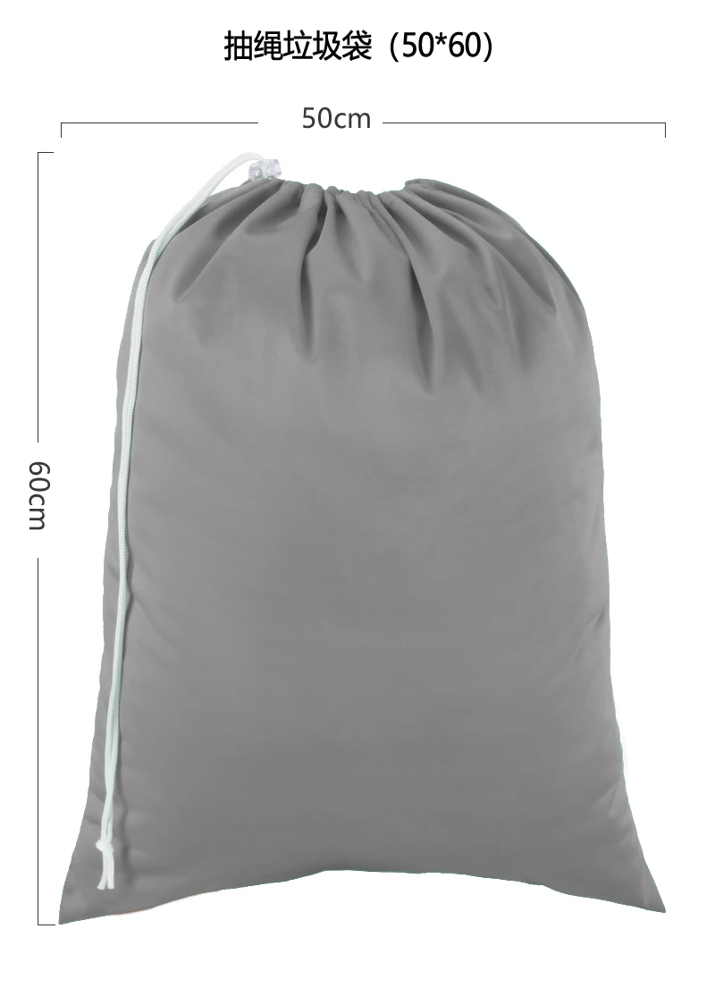 Bolsa de pañales de cuerda para bebé, bolsa de almacenamiento impermeable, bolso colgante para exteriores, 50x60cm