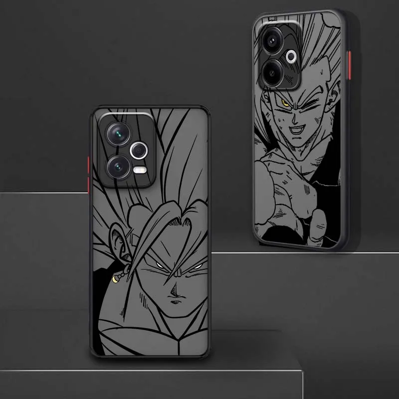 

Dragon Ball Popular Cool Line Phone Case For Xiaomi Redmi Note 14 13R 13 12 12S 11 12T 11S 11T 10 Pro Plus Frosted Translucent
