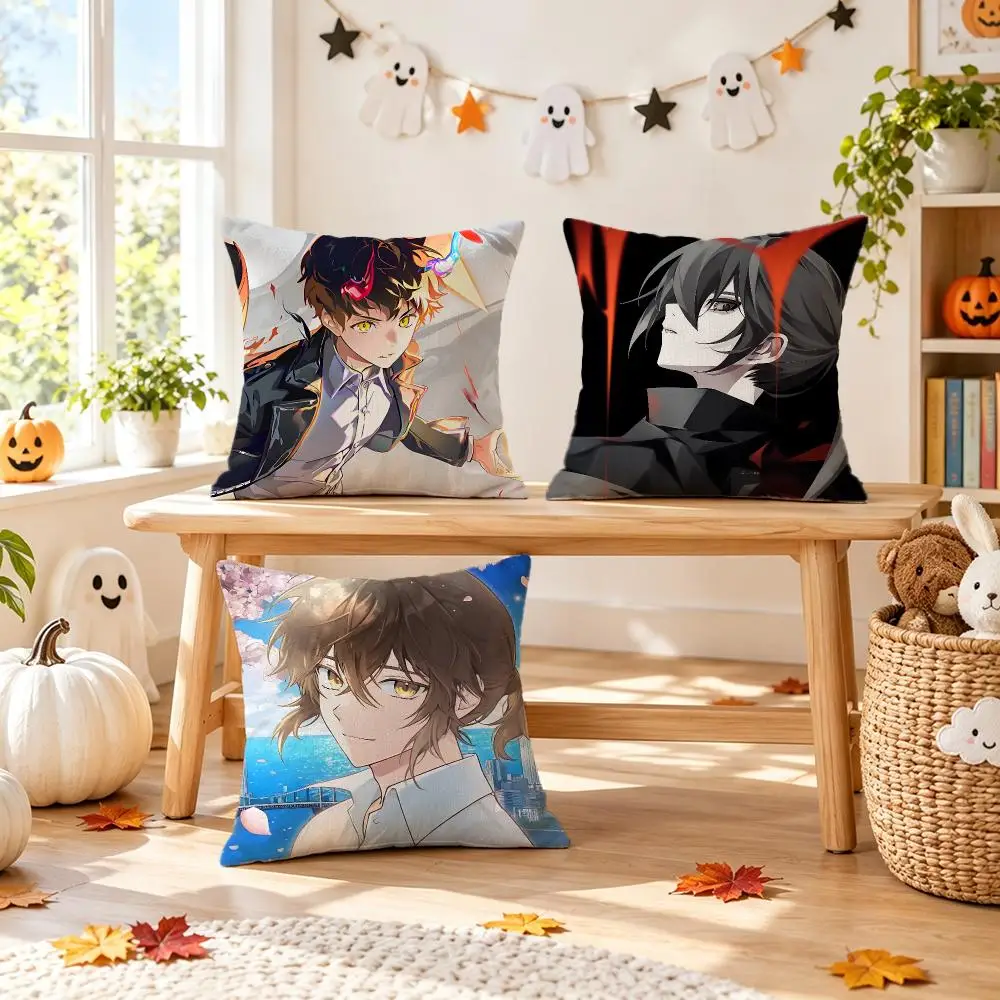 comic Tower of God Cushion Cover Pillow Short Plush Pillow Comfortable and Fresh Style for Living Room Bedroom Gift