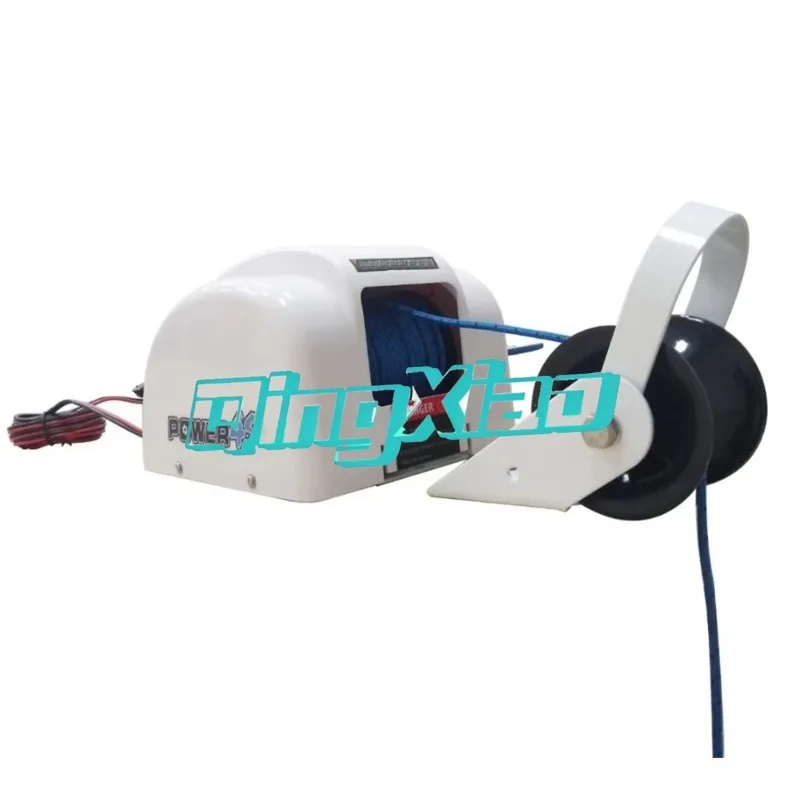 12V Electric Anchor  Winch Automatic Anchoring Seawater Adapted 21 Kg Load Capacity  For Yachts Ships  High Corrosion Resistance