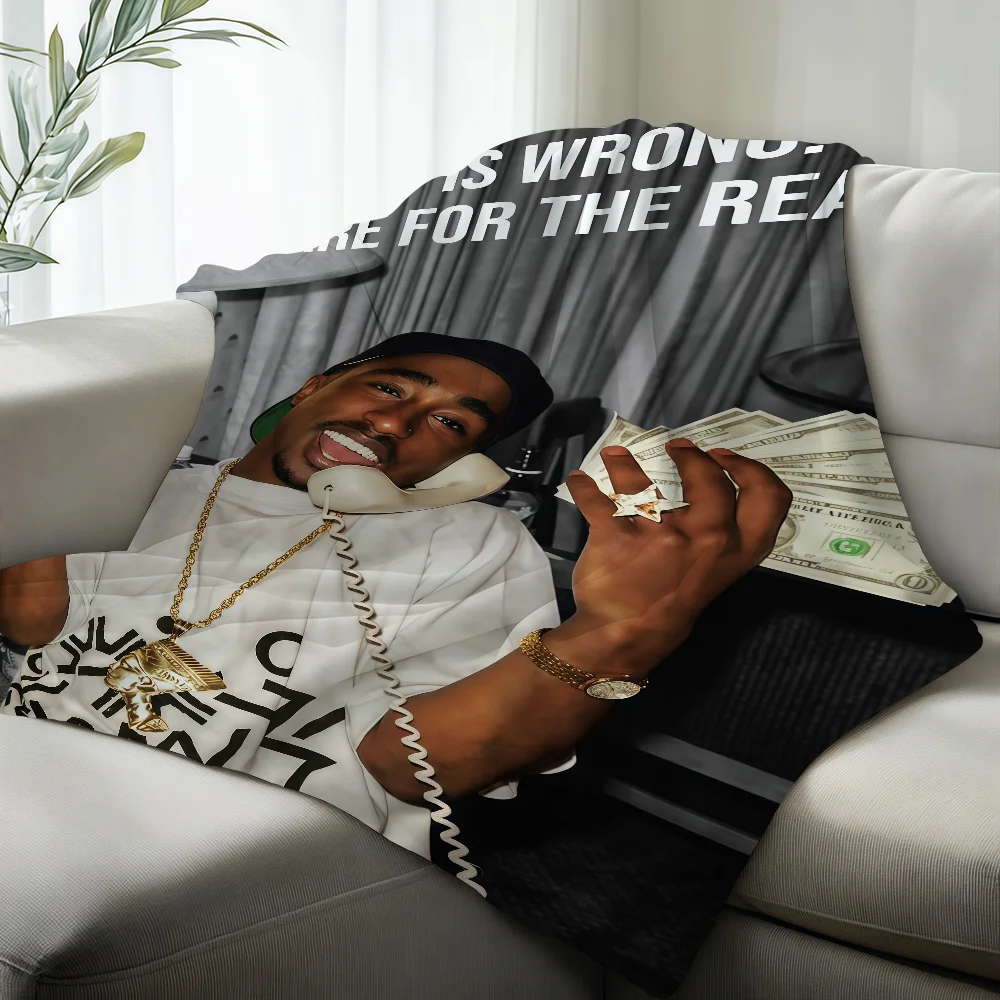 Singer T-tupac Shakur 2Pac Blanket Suitable For Sofas Beds Offices Cars Outdoor Travel An Ideal Gift For Friends Family