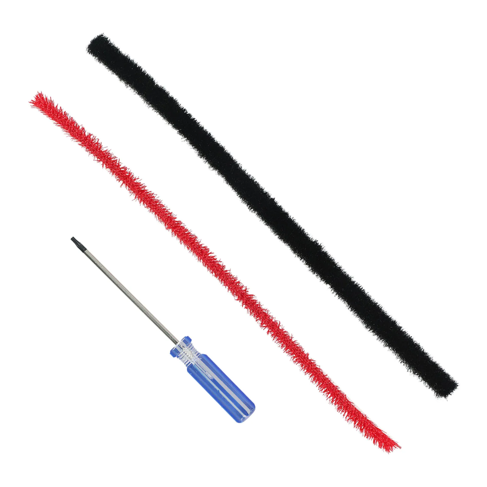 2 * tiras de pelúcia (cabeça de limpador de rolo macio não incluída) + 1 * chave de fenda para aspirador de pó V11 - V15 tiras de escova rolante