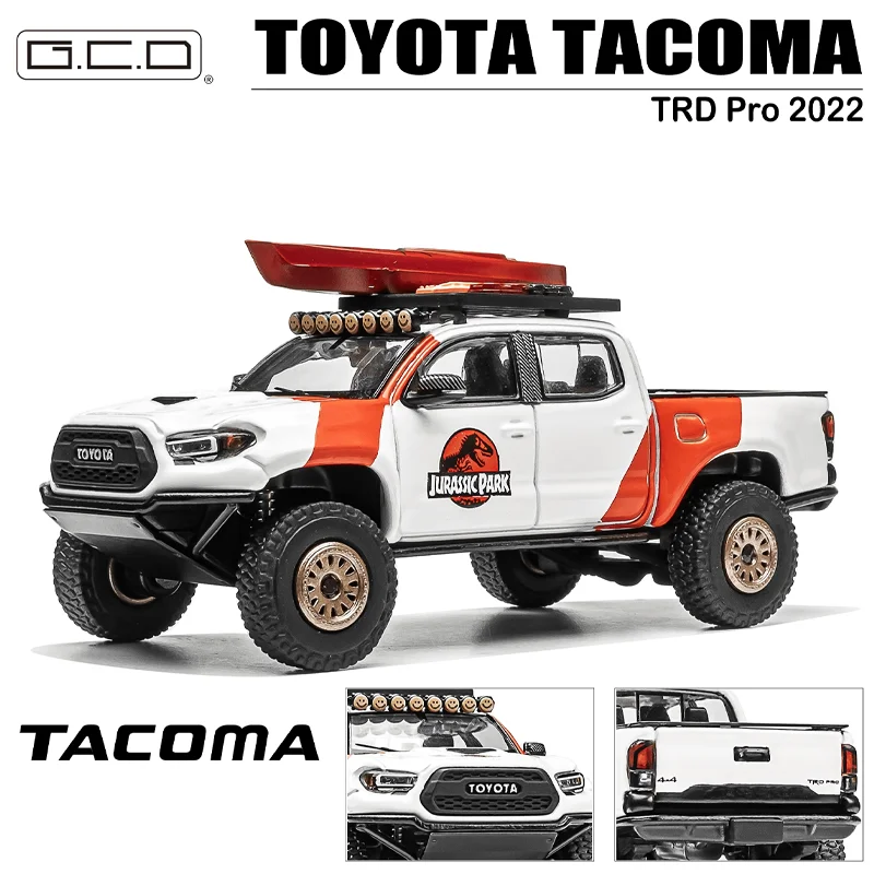 Gcd 1/64 Toyota Tacoma Trd Pro 2022 Legering Speelgoed Motorvoertuig Diecast Metalen Model Geschenken