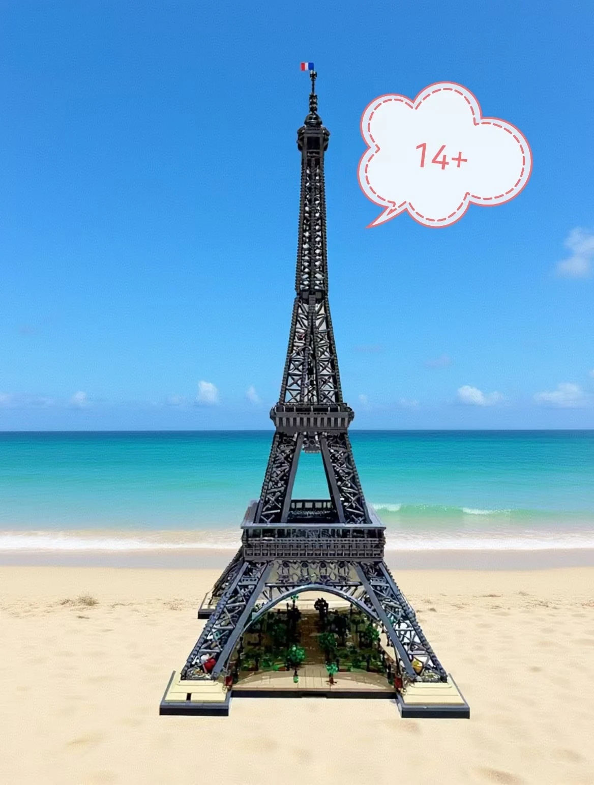 재고 있음 MOC 10307 1.5M 타워 10001피스 파리 유명 건축물 모델 블록 장난감 성인 및 어린이 생일 선물