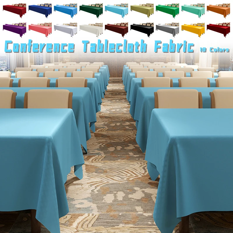 Conference Staff  Tablecloth Rectangular High-grade Exhibition Activity Table Cloth Banquet Exhibition Party Decor Table Skirt