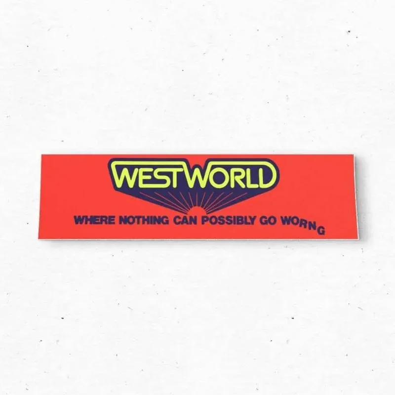 

WESTWORLD (1973) Bumper Sticker - Movie Funny Vintage Style Vinyl Decal 80s 90s - Bumper Stickers - Car Stickers