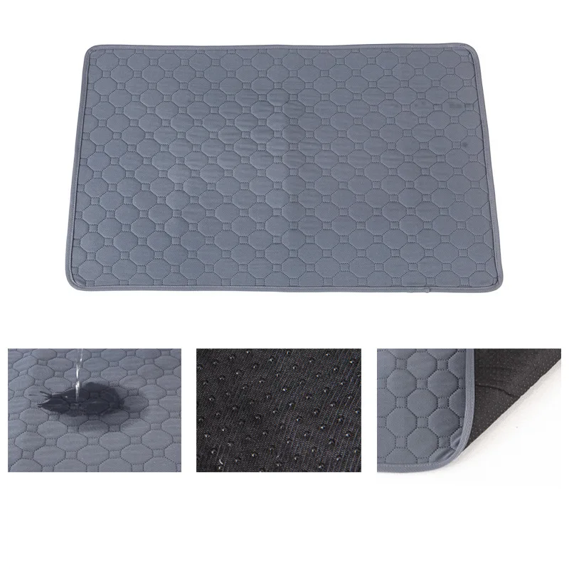 Reusable Dog Pee Pad Absorbent Non Slip Puppy Training Mat TPU Waterproof Bottom Pets Urine Cushion for Sofa Bed Floor Pet Cage