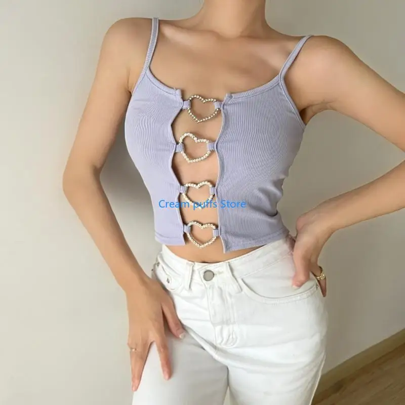 50LE Sexy Tik-Tok High Street Scondess Saltes Y2K Cool Girls Tops Top Tops Tops #2