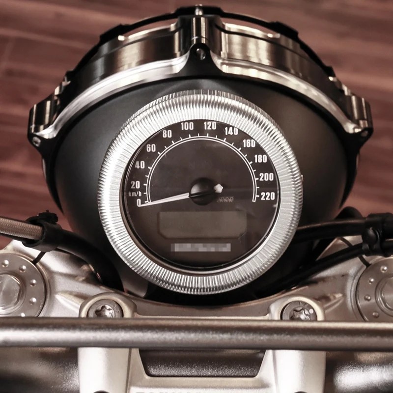 Motorcycle CNC Speedometer Trim Bezel Gauge Tachometer Ring Aluminum Instrument Cover For-BMW R Nine T NINET Scrambler B