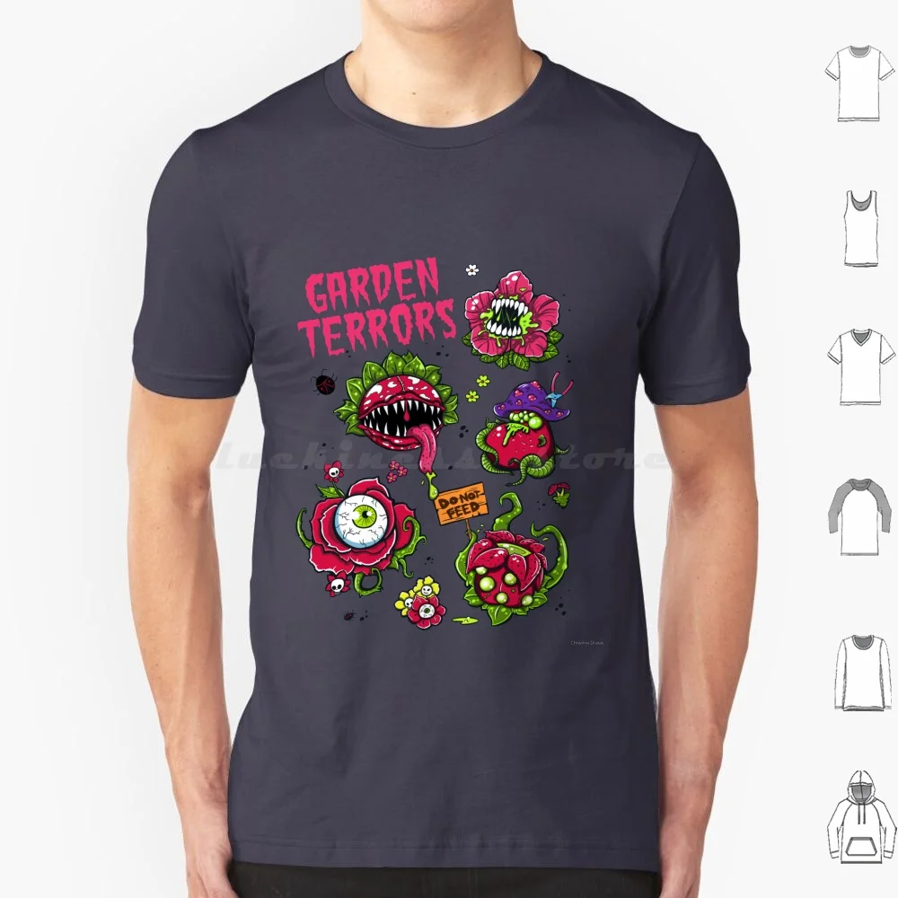 Garden Terrors T Shirt Men Women Kids 6xl Monster Plant Halloween Horror