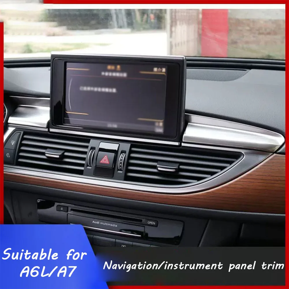 

Car Interior Stainless Steel Centre Console Instrument Panel Trim Strips Decorative Frames For Audi A6L/A7 C7/4G8(12–18)