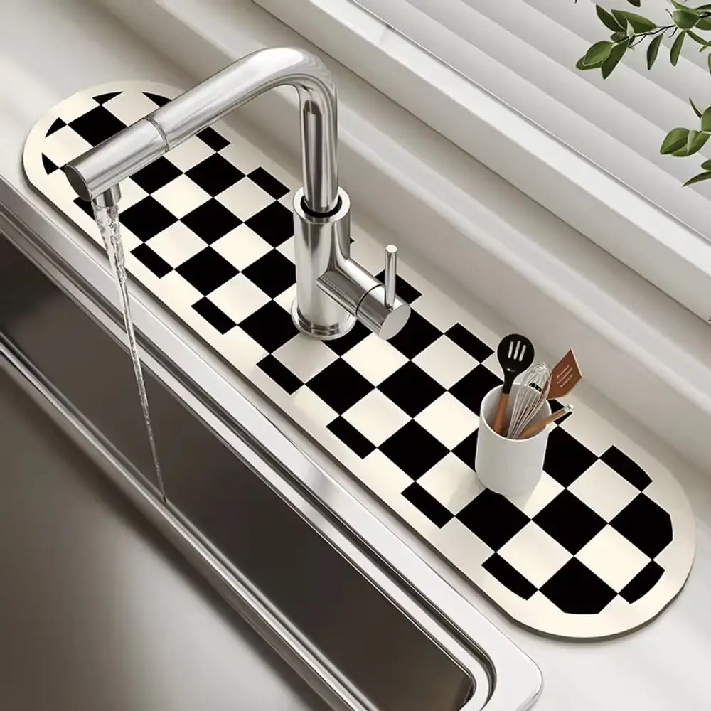 VIKAMA Kitchen Faucet Water Absorption Mat Bathroom Sink Toilet Room Water Tank Washbasin Drip-Proof And Splash-Proof Water Pad