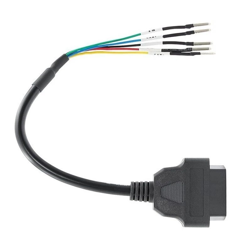 

10X 16 Pin OBD OBD2 Female K Line CAN Line Jumper Tester Connector Car Diagnostic Extension Cable Cord Pigtail