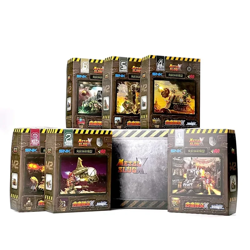 New Model Deformed Toy Metal Slug Series Glue-free Color Separation Plastic Model Plus Doll Small Scale Doll Collection