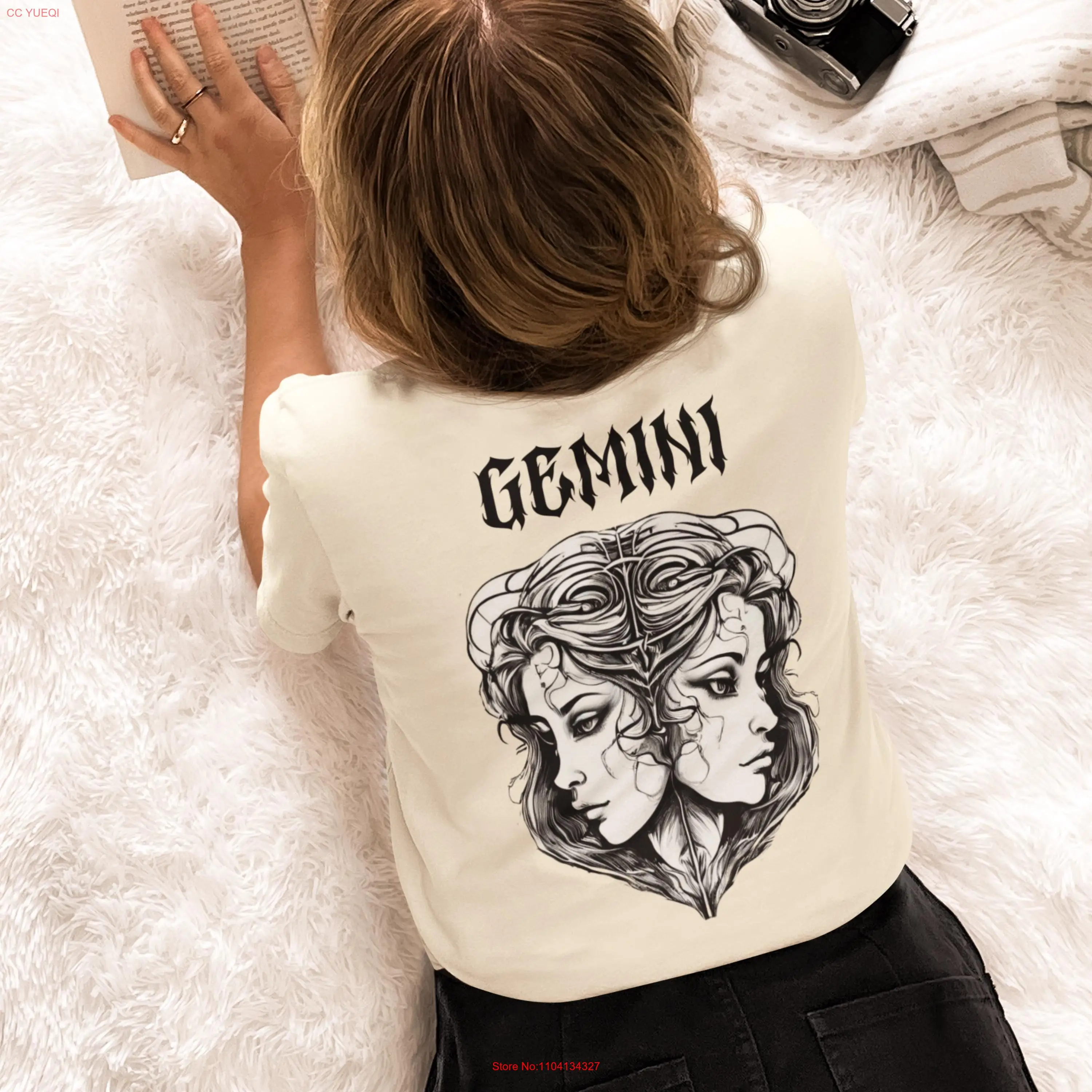 Gemini T Shirt Zodiac Horoscope Astrology Birthday May June for Her long or short sleeves