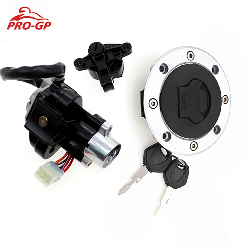 CNC Motorcycle Ignition Switch Fuel Gas Tank Cap Seat Lock Key Set For Suzuki GSF1200 Bandit GSF600 1996-2005 2004 2003 2002