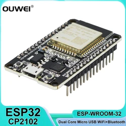 ESP-WROOM-32 ESP32 CP2102 Development Board Module Wireless WiFi +Bluetooth-compatible Dual Core 2.4GHz RF Development Board