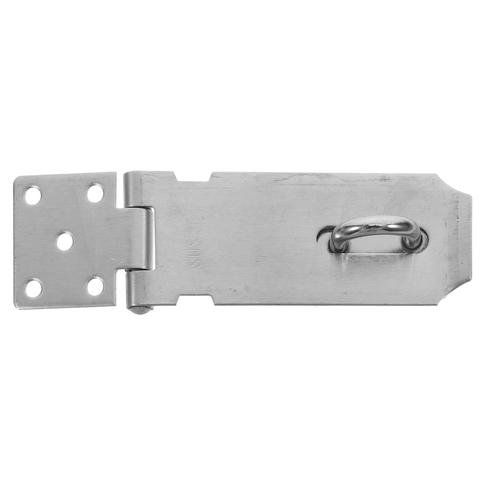 Stainless Steel Door Latch Heavy Duty Padlock Hasp for Shed Cabinet Gates Outdoor SafetyLatch Hardware Metal Lock Small Design
