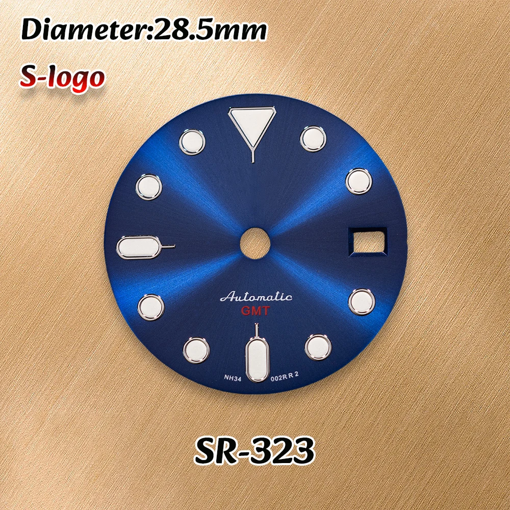 NH34/NH36/4R36 Movements SS Logo 28.5mm SKX007 Dial Green Luminous Watches for men Watch Modification Accessories